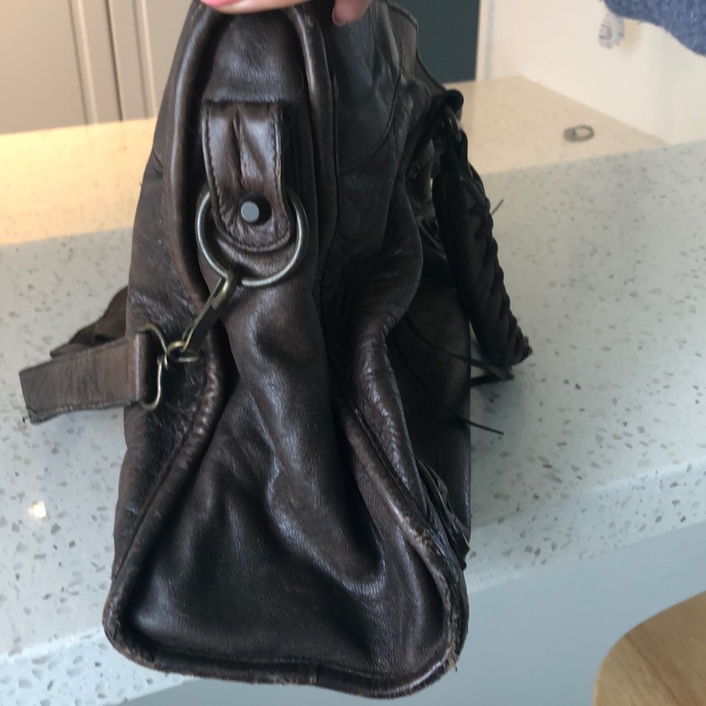 Classic Balenciaga Motorcycle Bag - Brown - Picture 5 of 5